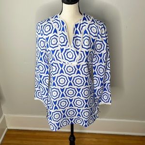 Sail to Sable Linen tunic blouse